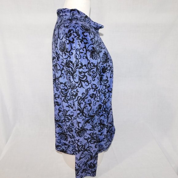 Northern Reflection Womens L Purple Black Velour Full Zip Track jacket - Picture 7 of 10